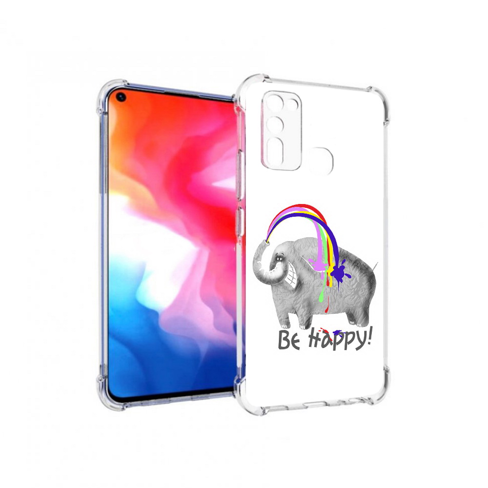 

Чехол MyPads Tocco для Vivo Y50 счастливый слон (PT226982.418.632), Прозрачный, Tocco