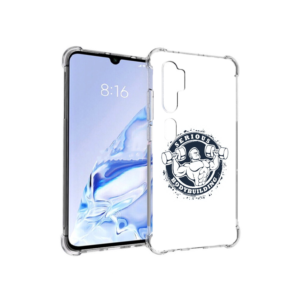 

Чехол MyPads Tocco для Xiaomi Mi Note 10 Pro бодибилдинг воля к победе (PT140314.290.231), Прозрачный, Tocco