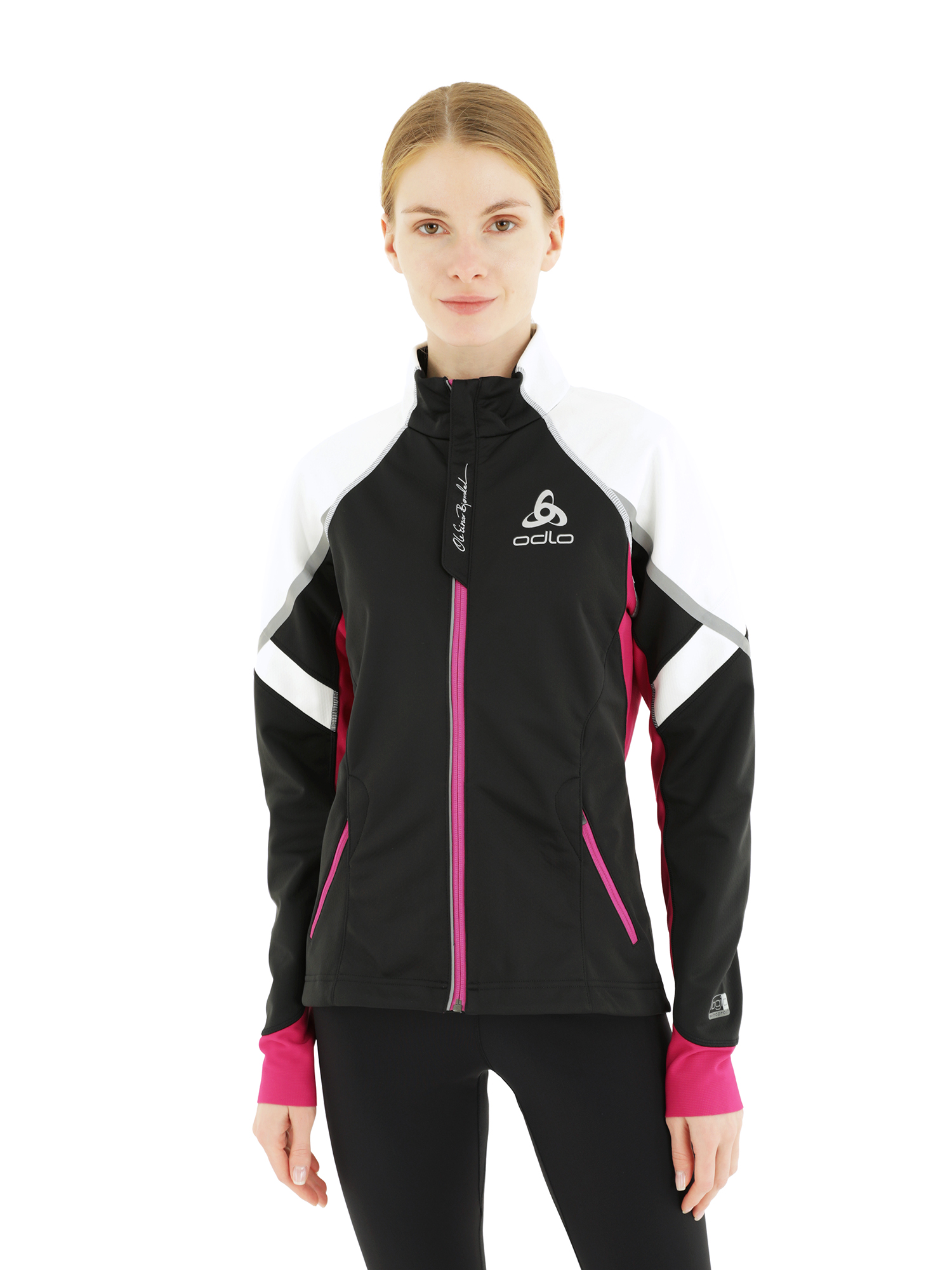 фото Спортивная куртка женская odlo jacket bjorndalen белая xs