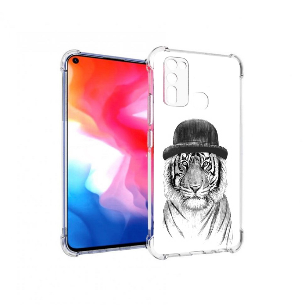 

Чехол MyPads Tocco для Vivo Y50 тигр британец (PT226982.418.641), Прозрачный, Tocco