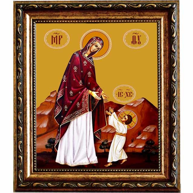

Первые шаги Иисуса Христа. Икона на холсте.