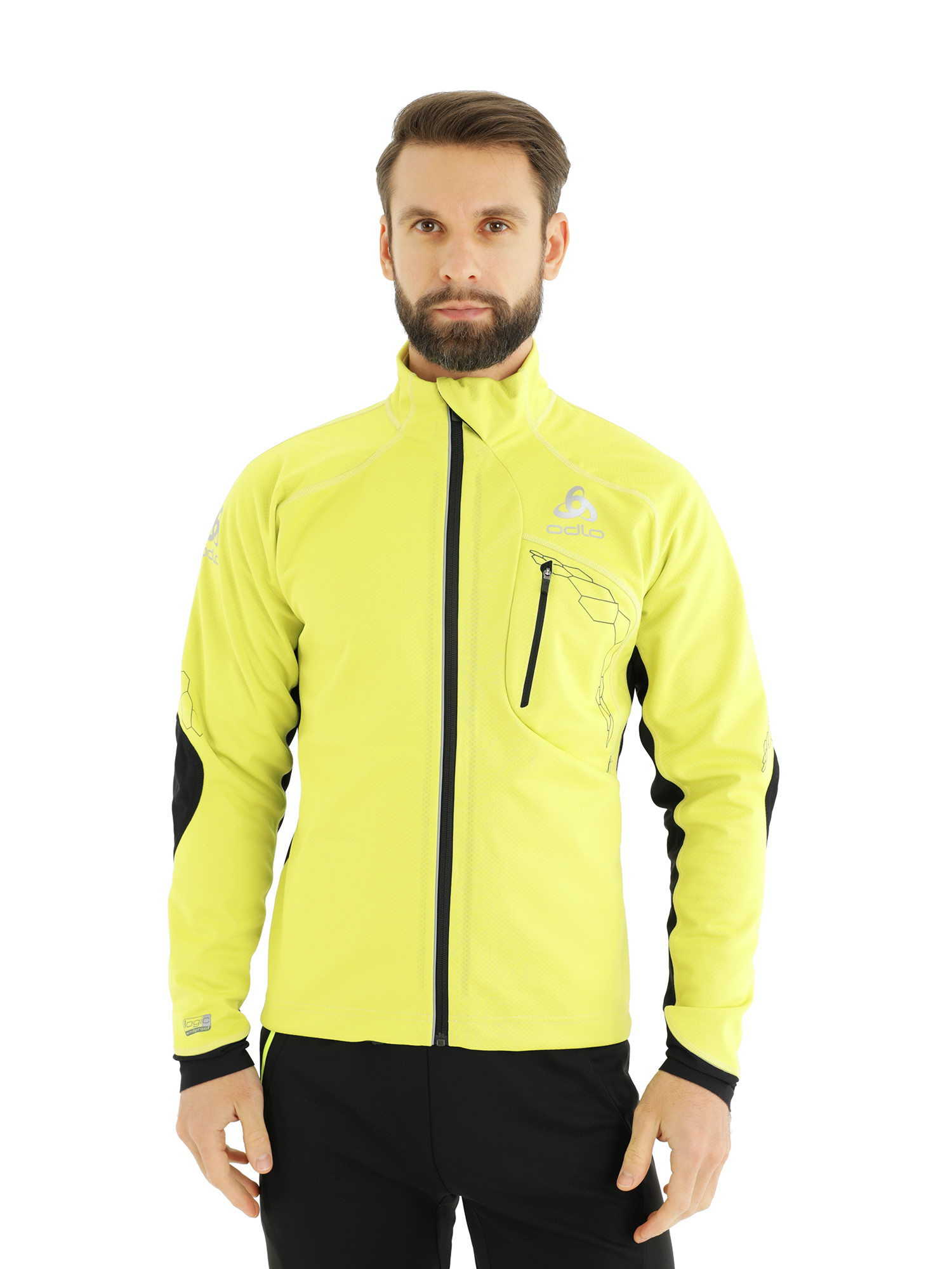 

Спортивная куртка мужская Odlo Jacket Bjorndalen черная M, Jacket Bjorndalen