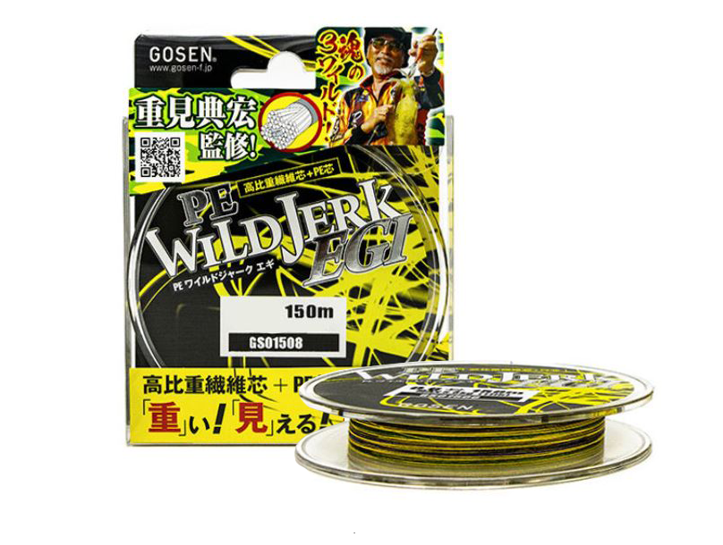 

Шнур Gosen PE Wild Jerk Egi 150м #0.8(13lb), Разноцветный, PE Wild Jerk Egi