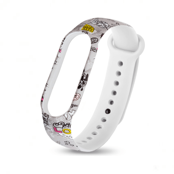

Ремешок для Mi Band 5 silicon loop, рисунок 18, разноцветный
