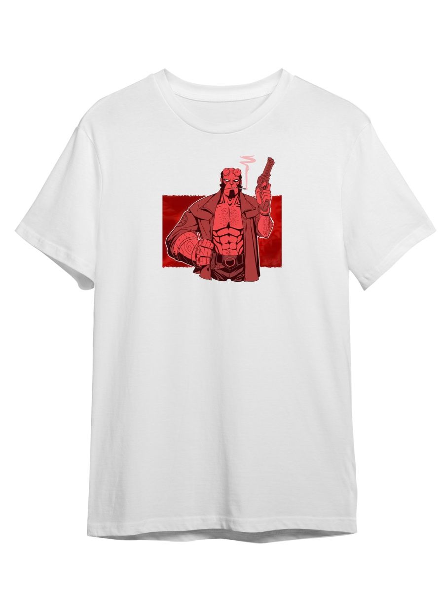 

Футболка унисекс СувенирShop Hellboy/Хеллбой/Dark Horse 5 белая 4XL (60-62), Белый, "Hellboy/Хеллбой/Dark Horse" 5