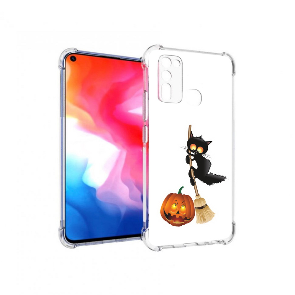 

Чехол MyPads Tocco для Vivo Y50 хэлуинский котик (PT226982.418.667), Прозрачный, Tocco