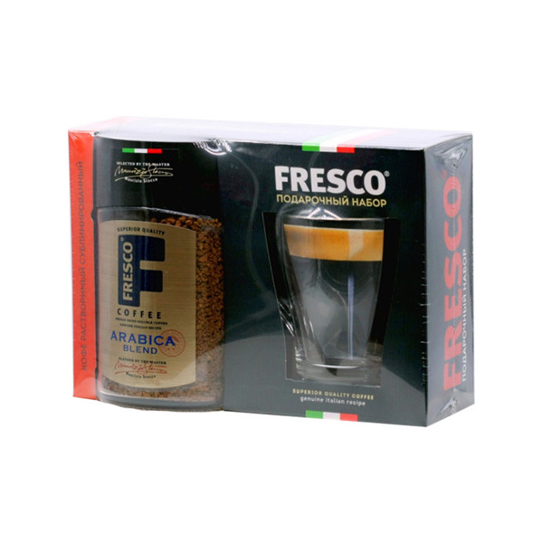 фото Кофе fresco arabica blend растворимый 100 г + кружка