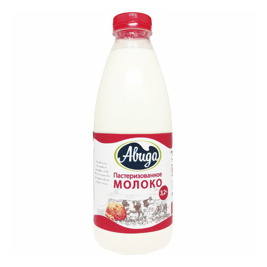 Молоко 3,2% пастеризованное 900 мл Авида БЗМЖ