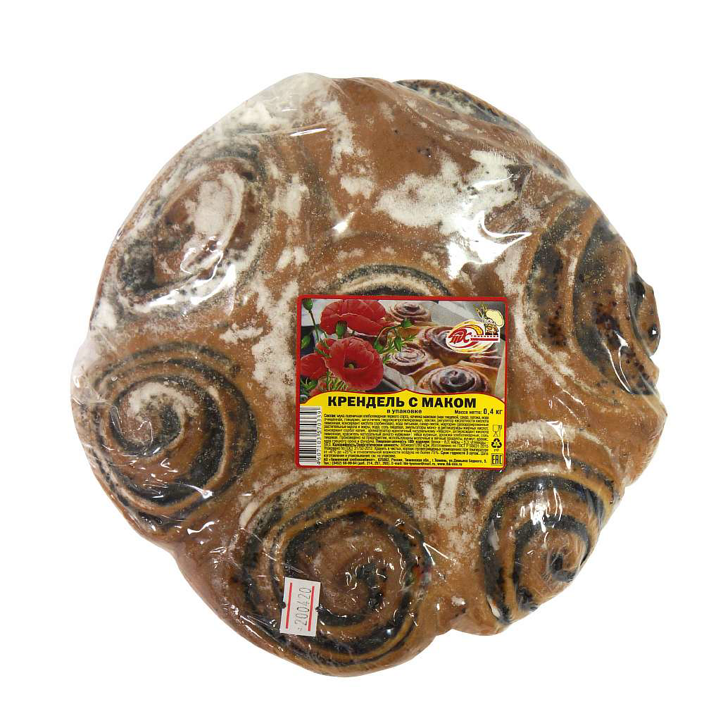 

Крендель ТХК с маком 400 г