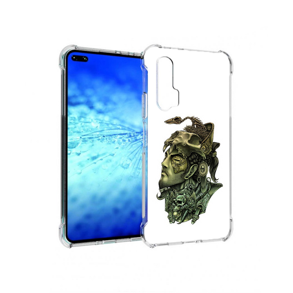 

Чехол MyPads Tocco для Huawei View 30 Pro бронзовый воин (PT145237.17.248), Прозрачный, Tocco