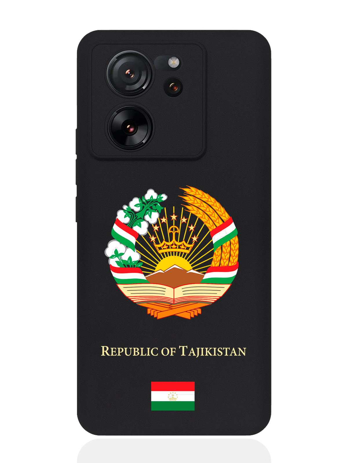 

Чехол SignumCase для Xiaomi 13T Герб Таджикистана, Красный;желтый, Xiaomi
