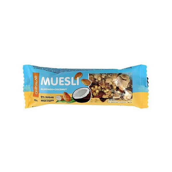 Батончик Chikalab Muesli Миндальный с кокосом 40 г