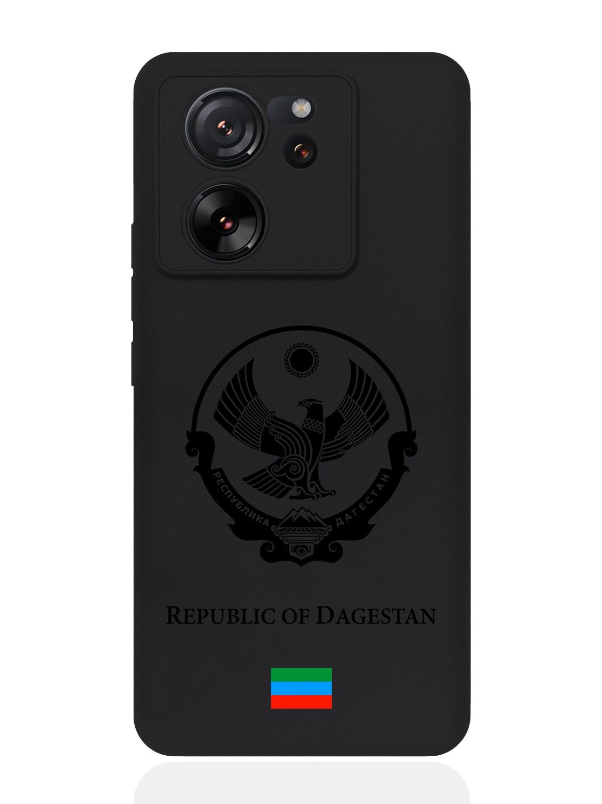 

Чехол SignumCase для Xiaomi 13T Черный лаковый Герб Дагестана, Xiaomi