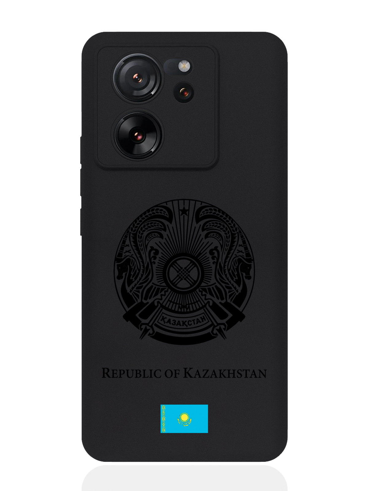 

Чехол SignumCase для Xiaomi 13T Черный лаковый Герб Казахстана, Xiaomi
