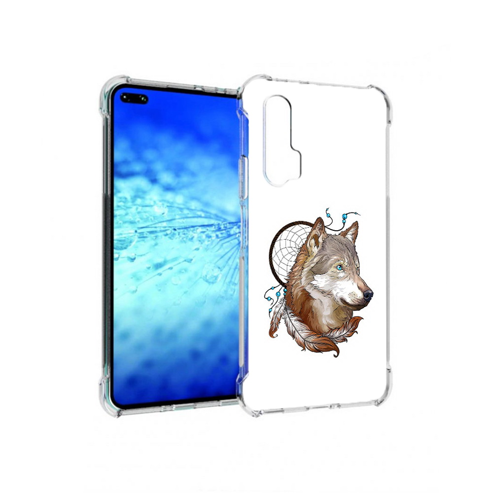 

Чехол MyPads Tocco для Huawei View 30 Pro волк и ловец снов (PT145237.17.269), Прозрачный, Tocco