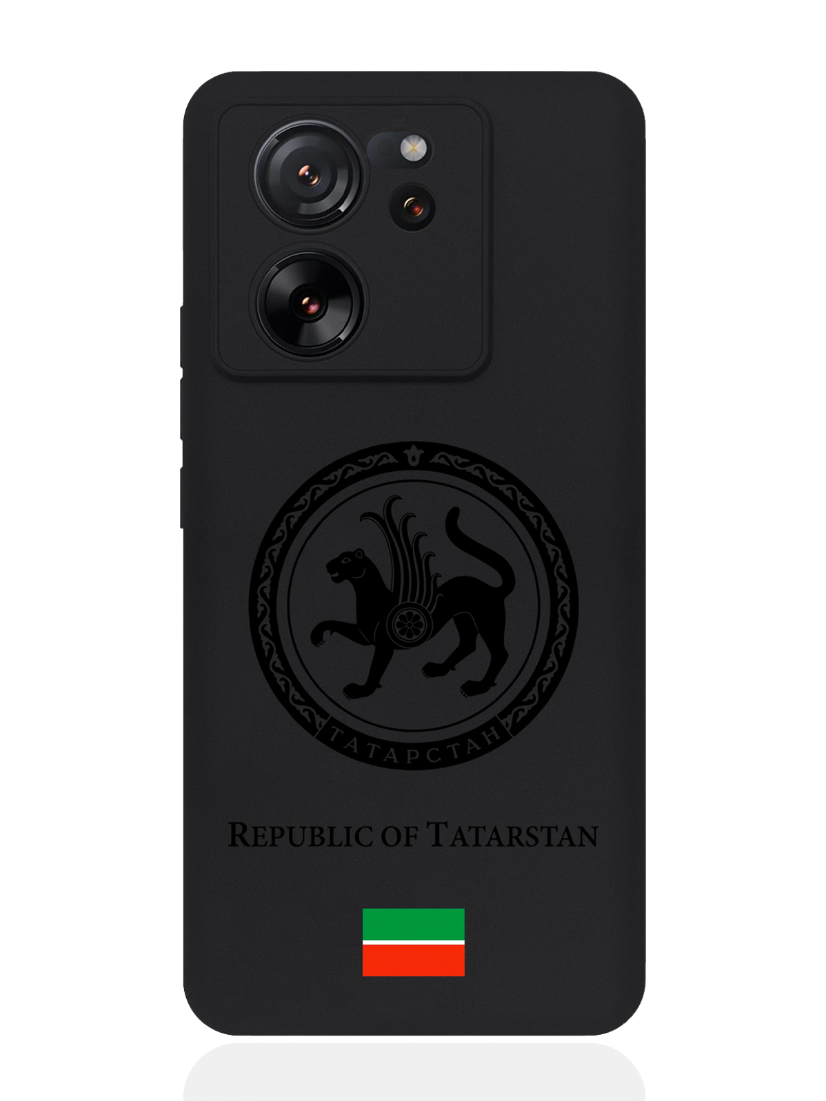 

Чехол SignumCase для Xiaomi 13T Черный лаковый Герб Татарстана, Xiaomi