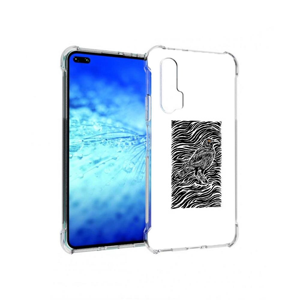 

Чехол MyPads Tocco для Huawei View 30 Pro ворон в абстракции (PT145237.17.272), Прозрачный, Tocco