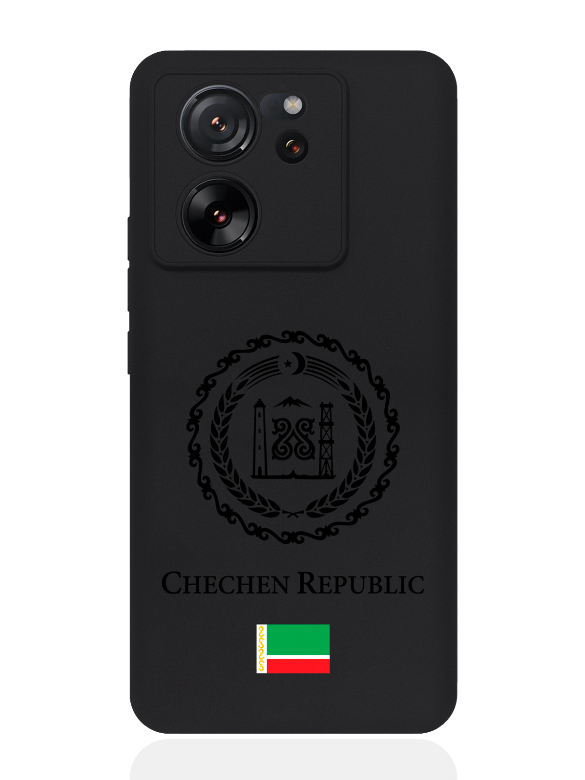 

Чехол SignumCase для Xiaomi 13T Черный лаковый Герб Чечни, Xiaomi