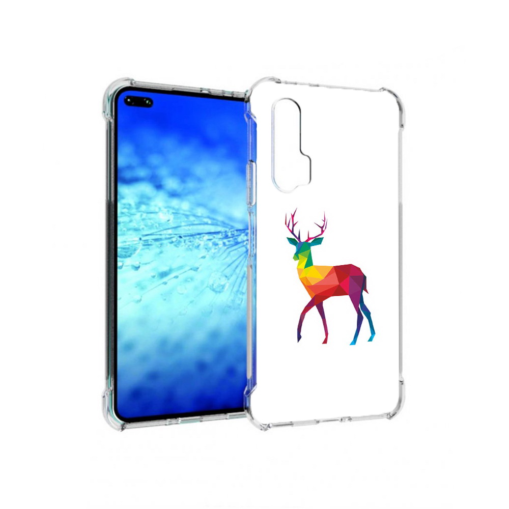 

Чехол MyPads Tocco для Huawei View 30 Pro геометрический олень (PT145237.17.286), Прозрачный, Tocco