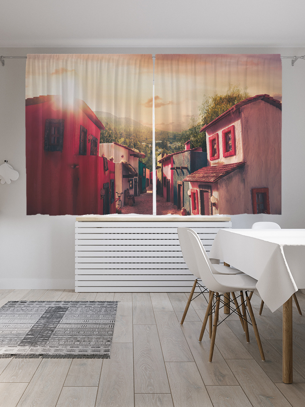 

Шторы JoyArty с фотопечатью "Вечерняя улочка" из сатена, 290х180 см, Вечерняя улочка