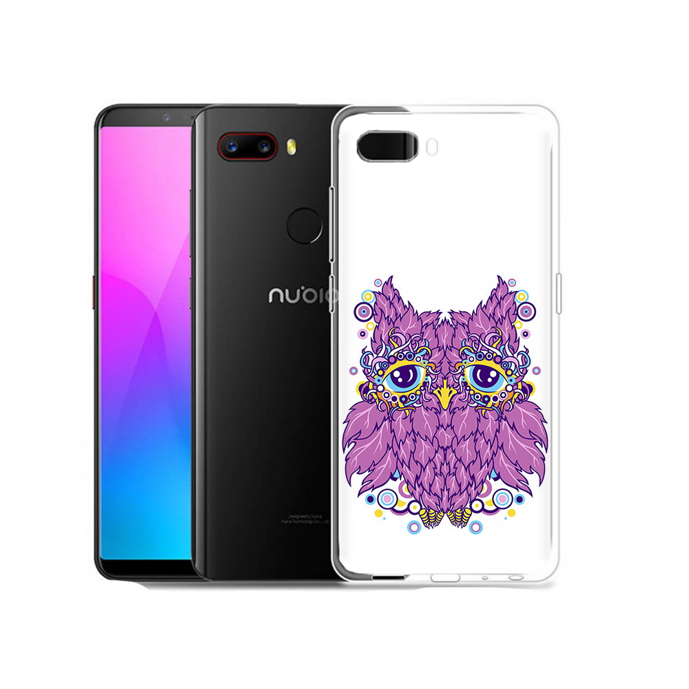 

Чехол MyPads Tocco для ZTE Nubia Z18 Розовая сова (PT115657.463.147), Прозрачный, Tocco