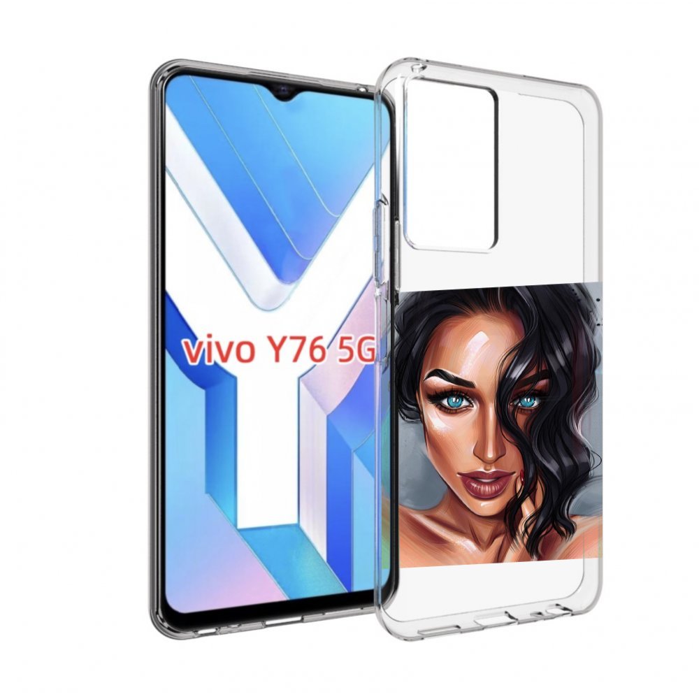 

Чехол MyPads Брюнетка для Vivo Y76 5G, Прозрачный, Tocco