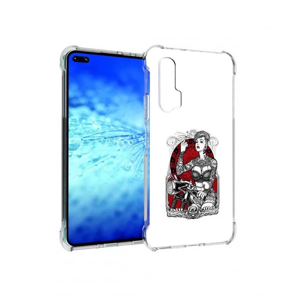 

Чехол MyPads Tocco для Huawei View 30 Pro девушка на мотоцикле (PT145237.17.308), Прозрачный, Tocco