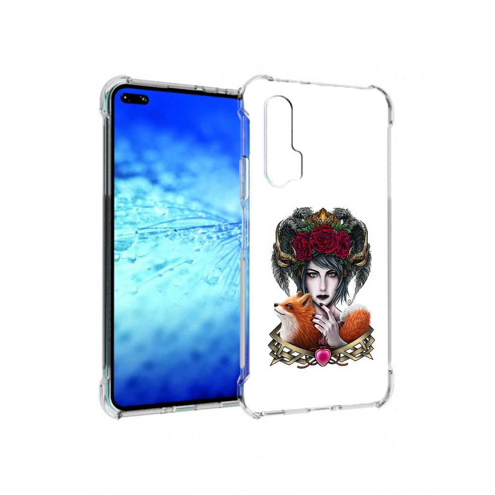 

Чехол MyPads Tocco для Huawei View 30 Pro девушка с лисой (PT145237.17.314), Прозрачный, Tocco