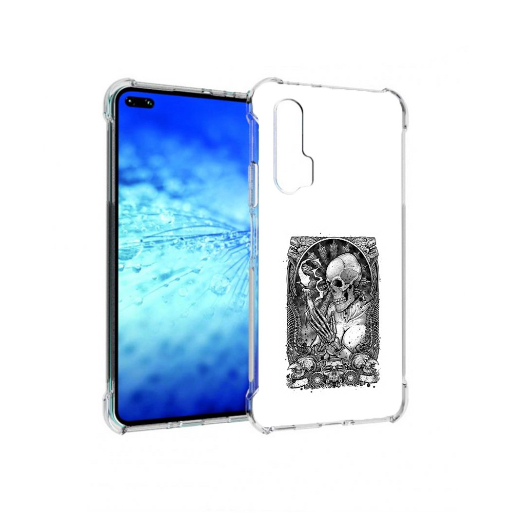 

Чехол MyPads Tocco для Huawei View 30 Pro девушка скелет (PT145237.17.316), Прозрачный, Tocco