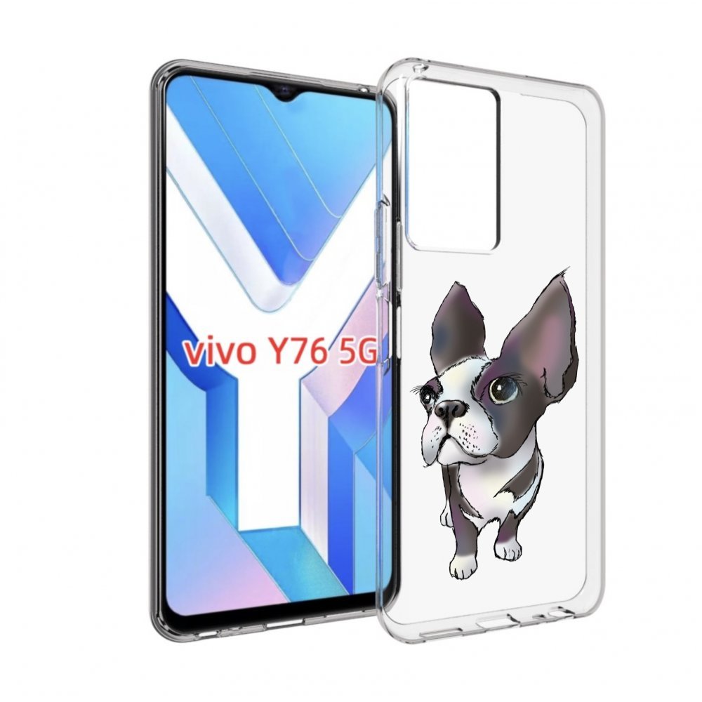 

Чехол MyPads Бульдожка для Vivo Y76 5G, Прозрачный, Tocco