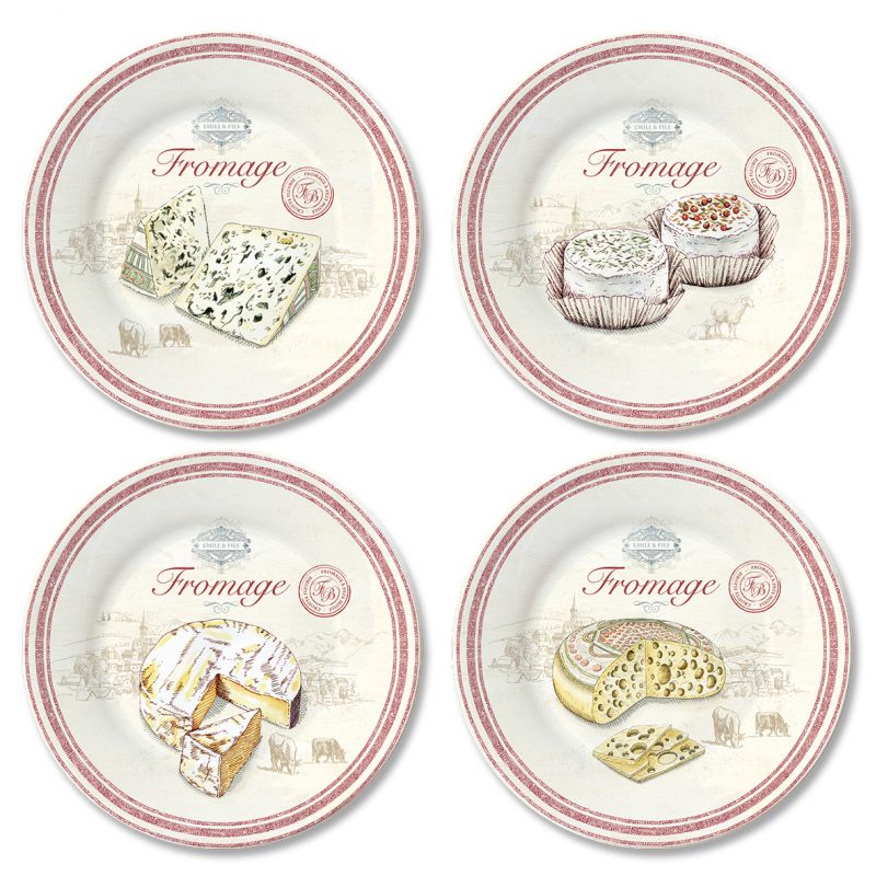 

Набор из 4-х тарелок для сыра Fromage 19 см, R0463#FRMA