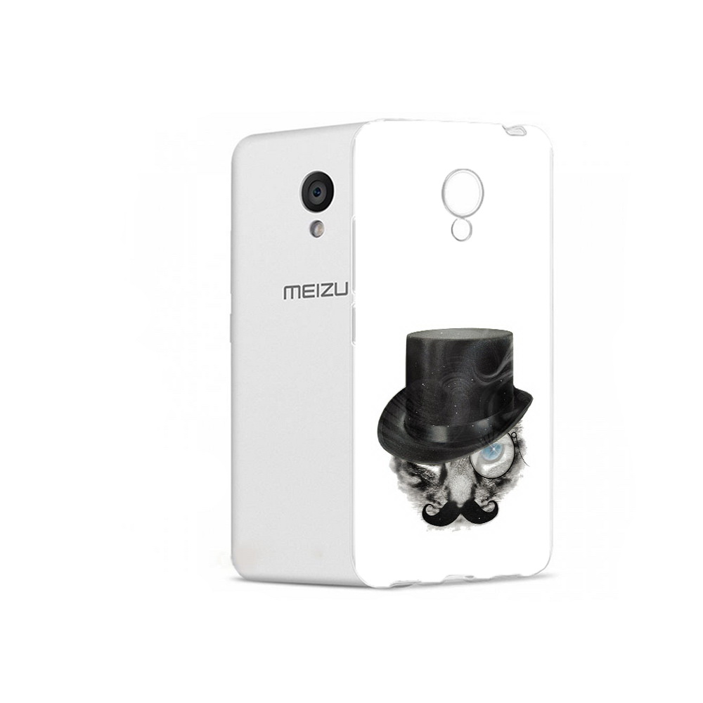 

Чехол MyPads Tocco для Meizu M5 интелегентный кот (PT62224.82.378), Прозрачный, Tocco