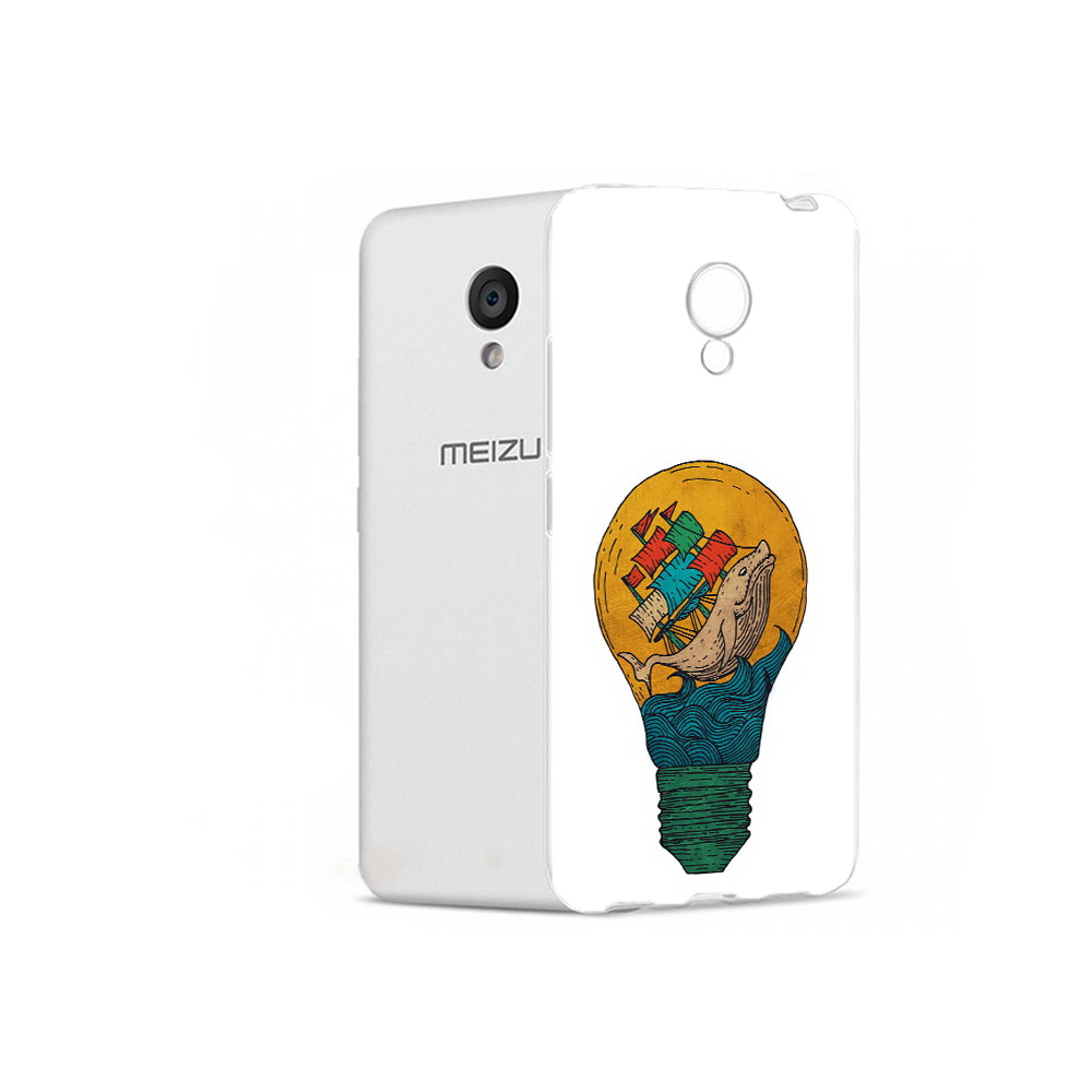 Чехол MyPads Tocco для Meizu M5 кит в лампочке с парусами (PT62224.82.387)