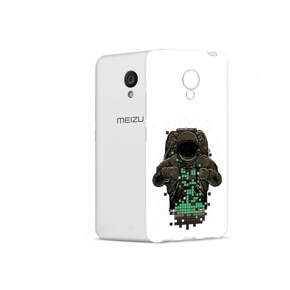 

Чехол MyPads Tocco для Meizu M5 космонавт с пикселями (PT62224.82.394), Прозрачный, Tocco