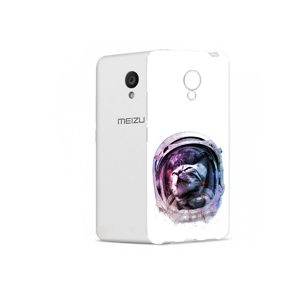 

Чехол MyPads Tocco для Meizu M5 кот в шлеме (PT62224.82.396), Прозрачный, Tocco