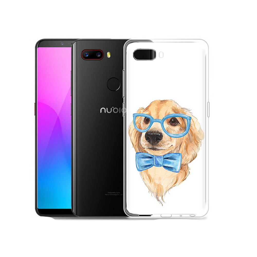 Чехол MyPads Tocco для ZTE Nubia Z18 Собака интеллигент (PT115657.463.159)
