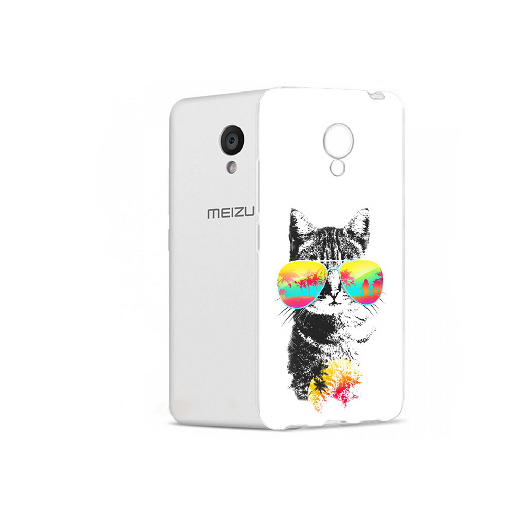 

Чехол MyPads Tocco для Meizu M5 крутой кот (PT62224.82.425), Прозрачный, Tocco