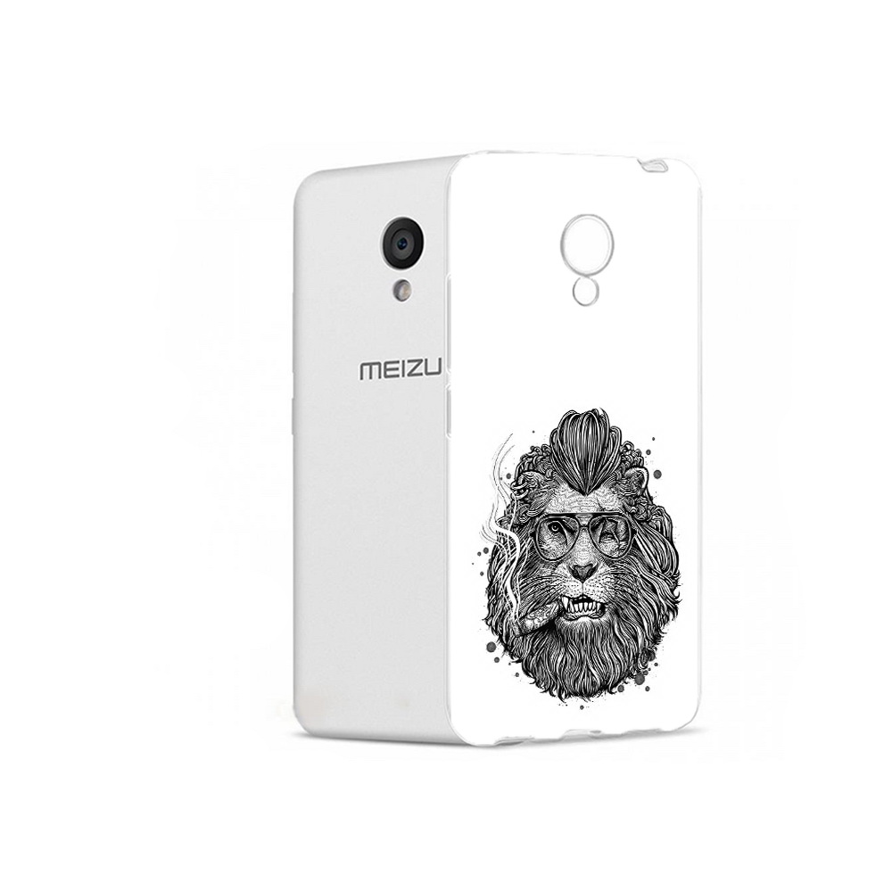 

Чехол MyPads Tocco для Meizu M5 курящий лев (PT62224.82.432), Прозрачный, Tocco