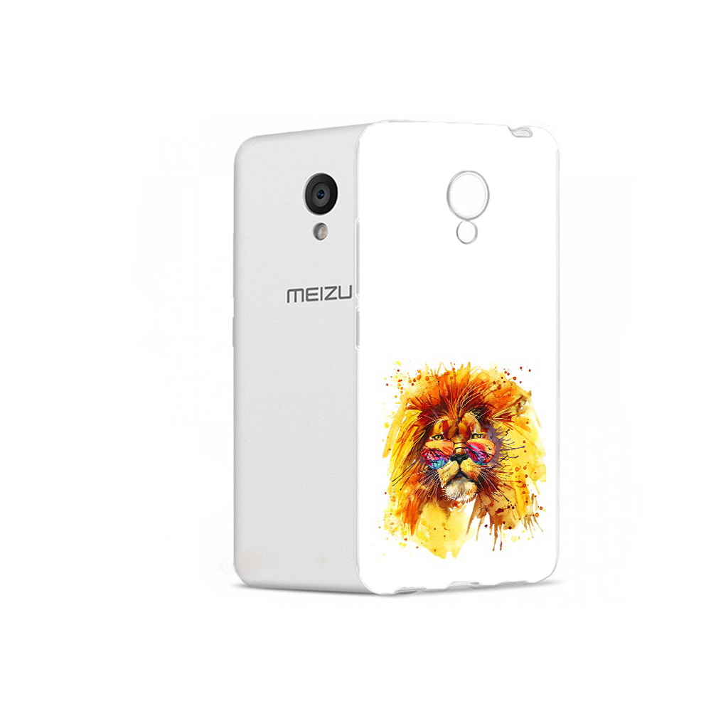 

Чехол MyPads Tocco для Meizu M5 лев в очках (PT62224.82.436), Прозрачный, Tocco