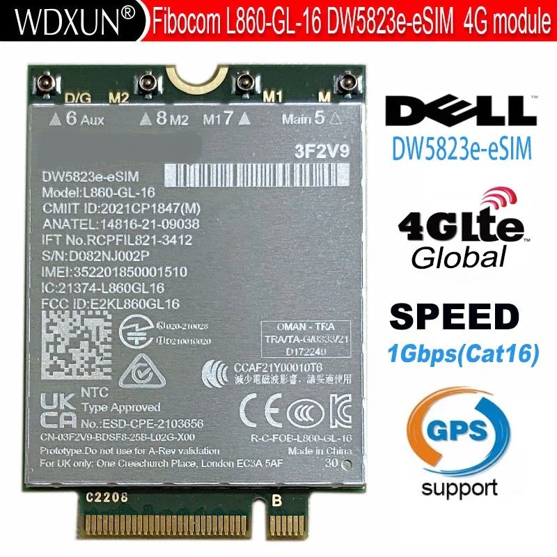 

Приемник Wi-Fi NoBrand DW5823e DW5823e-eSIM CAT16
