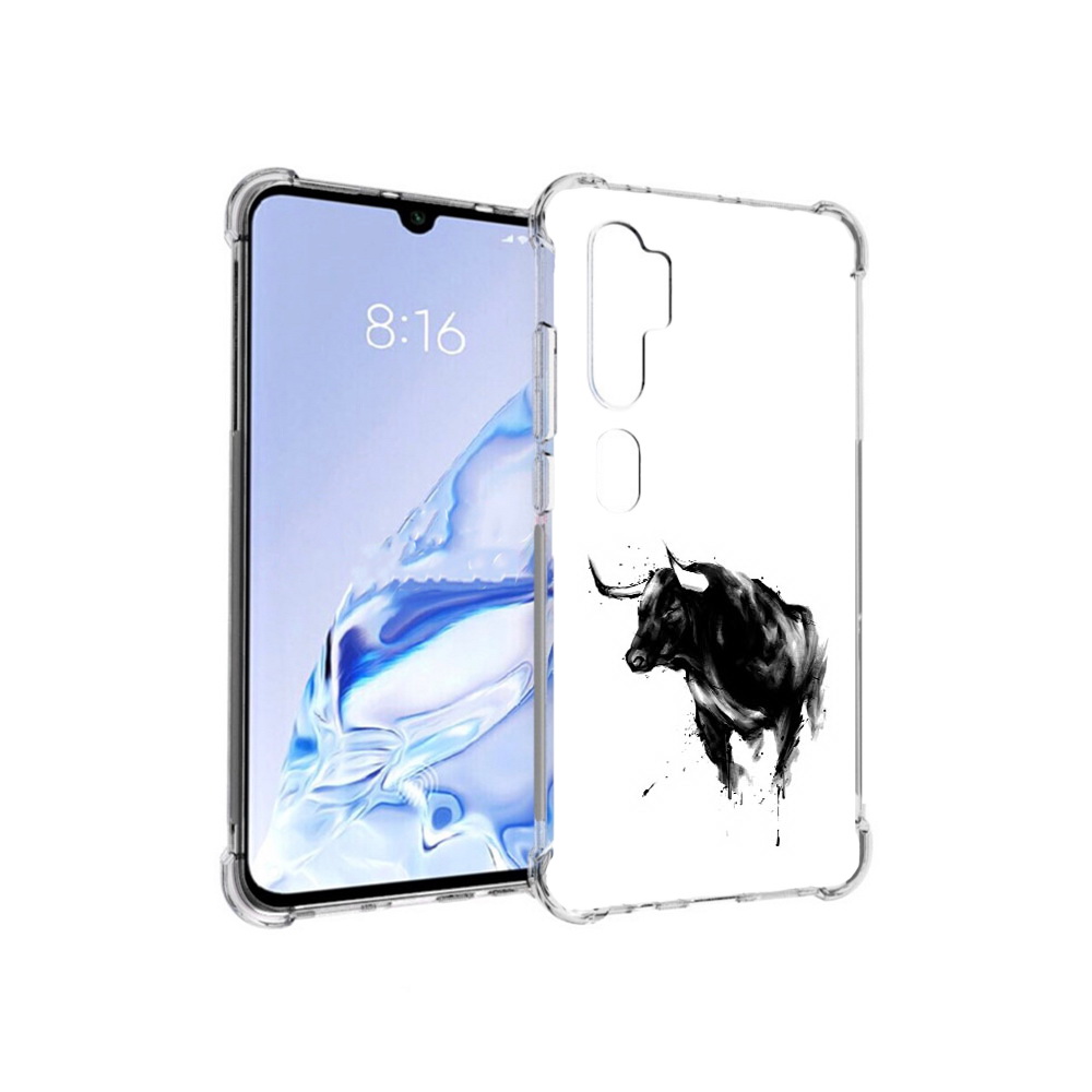 

Чехол MyPads Tocco для Xiaomi Mi Note 10 Pro бык (PT140314.290.254), Прозрачный, Tocco