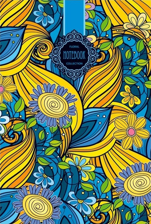 

Блокнот 80 л, 17*25, клетка, Floral Цветочная палитра , 1784, 2549 (1784)