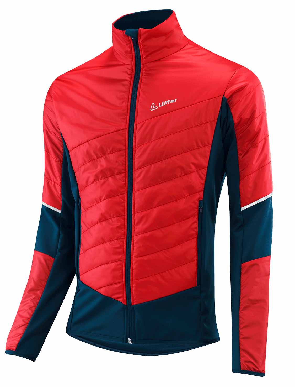 Спортивная куртка мужская Loeffler Hybrid Pl60 красная 50
