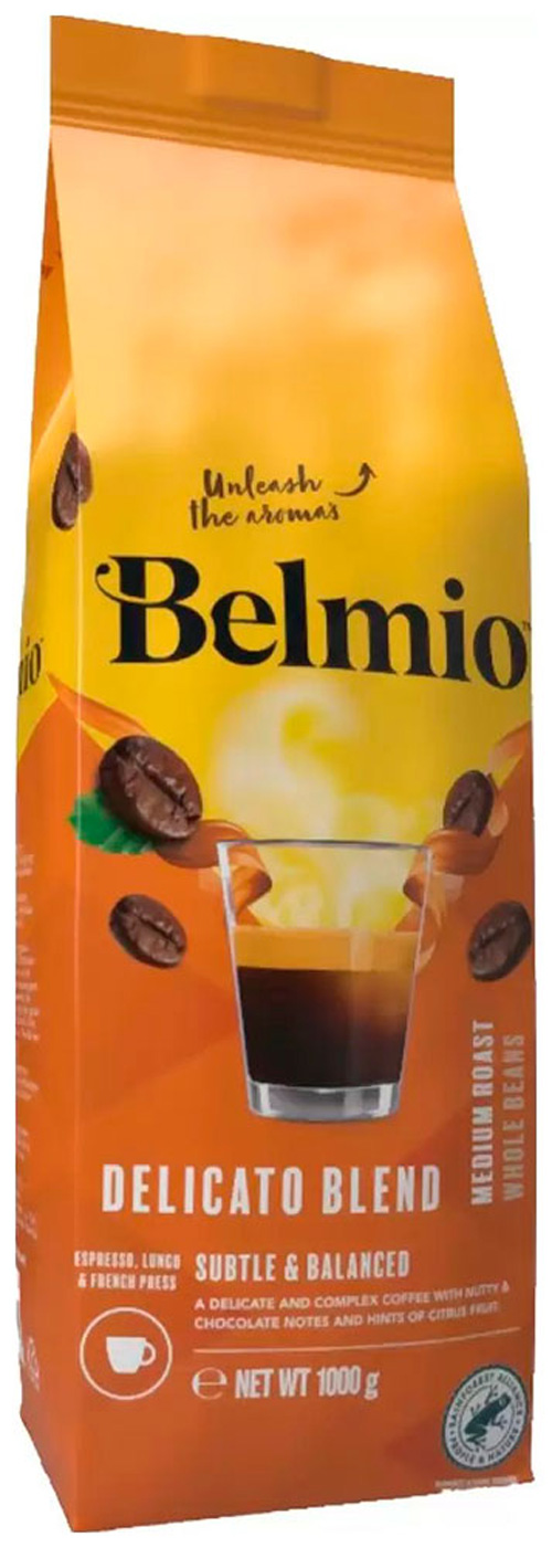 

Кофе в зернах Belmio beans Delicato Blend, 1000 г, beans Delicato Blend PACK 1000G