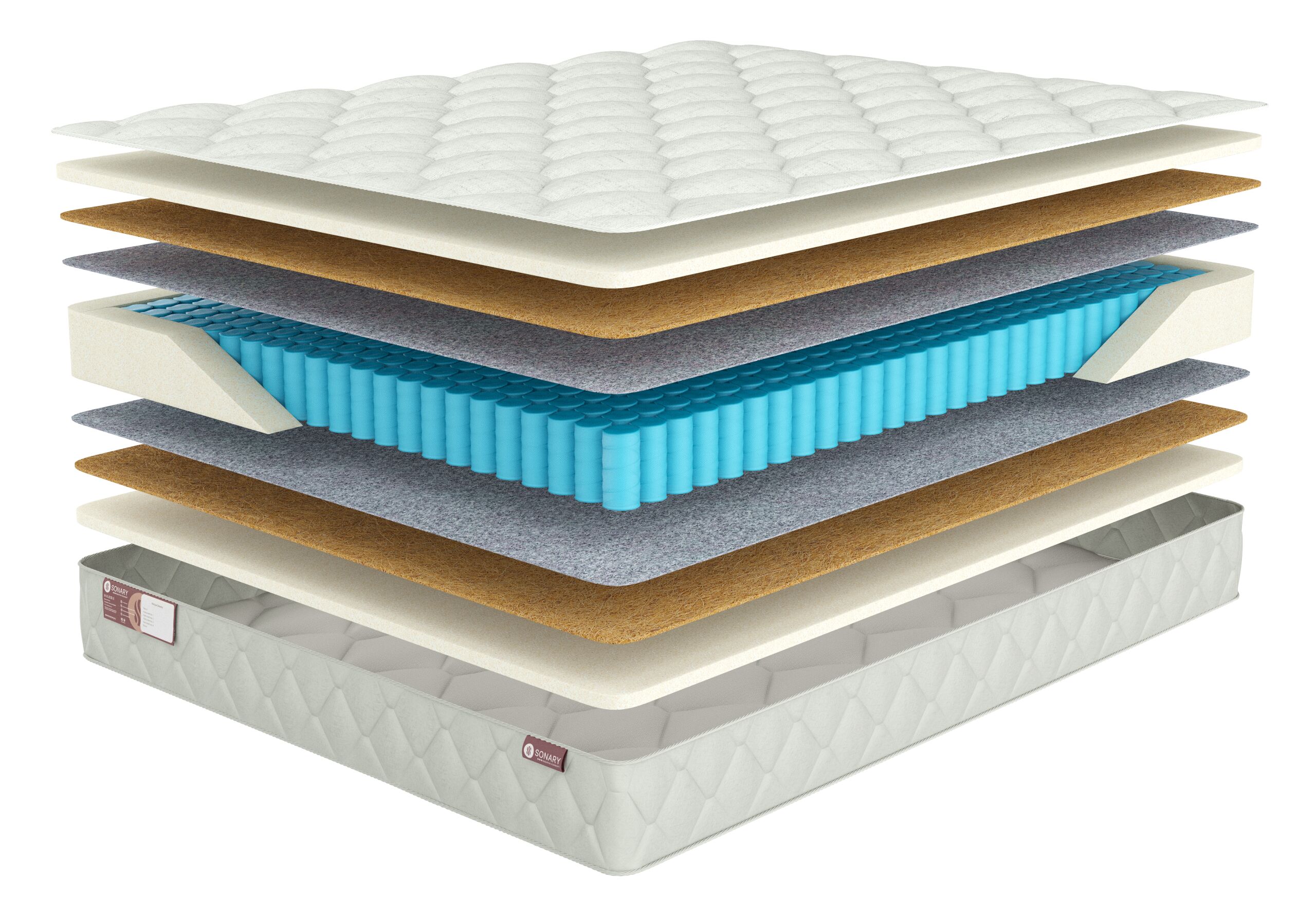 

Матрас Sonary Town Gandra 105х205, Белый, Gandra