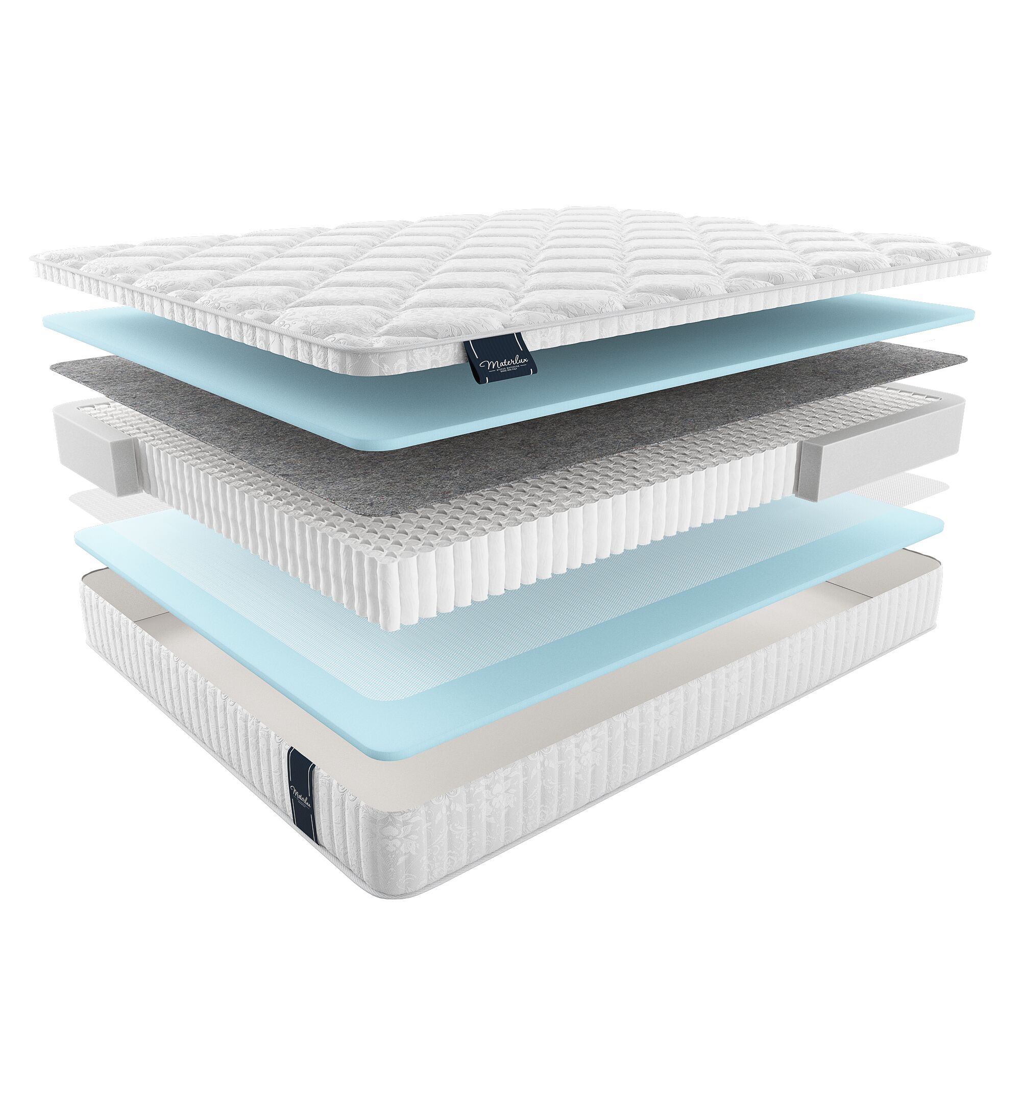 

Матрас Materlux Light Albareto Multi 175х220, Бежевый;белый;серый;серебристый, Albareto Multi