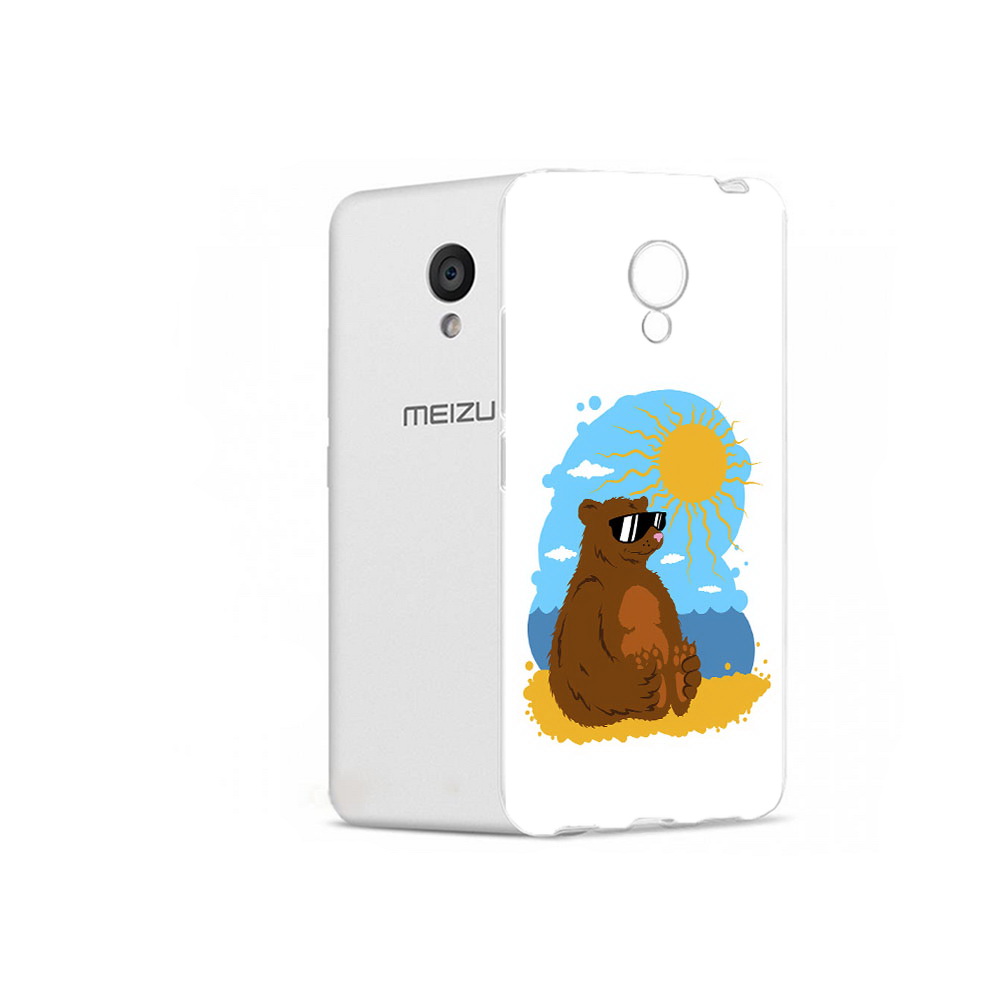 

Чехол MyPads Tocco для Meizu M5 медведь на чиле (PT62224.82.468), Прозрачный, Tocco