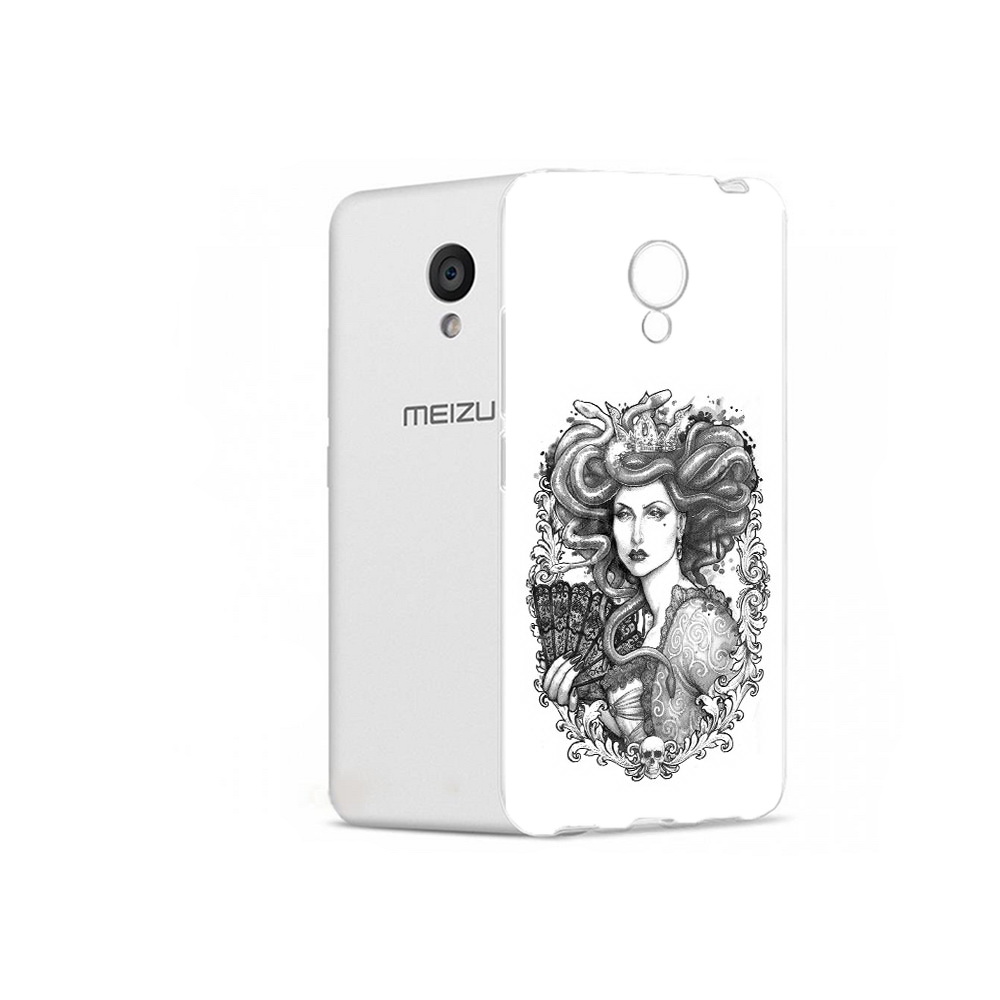 

Чехол MyPads Tocco для Meizu M5 медуза черно белый (PT62224.82.472), Прозрачный, Tocco