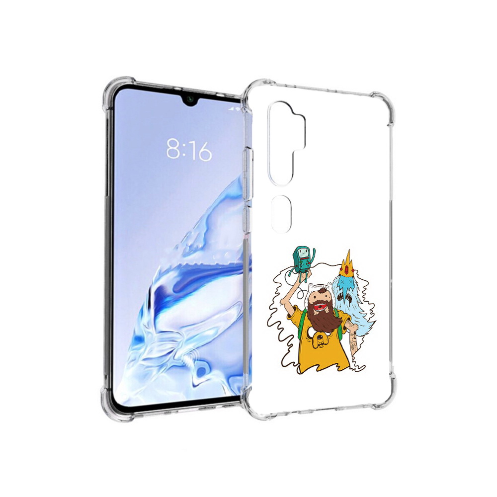

Чехол MyPads Tocco для Xiaomi Mi Note 10 Pro время приключений старый Финн, Прозрачный, Tocco