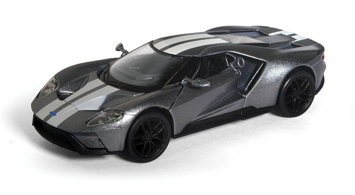 Модель Kinsmart КТ5391, 3 Ford GT 2017 1:38, серая инерц машинка kinsmart ford gt 2017 1 38 синяя арт кт5391 2